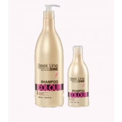 .STAPIZ SZAMPON SLEEK LINE COLOUR Z JEDWABIEM 1L .